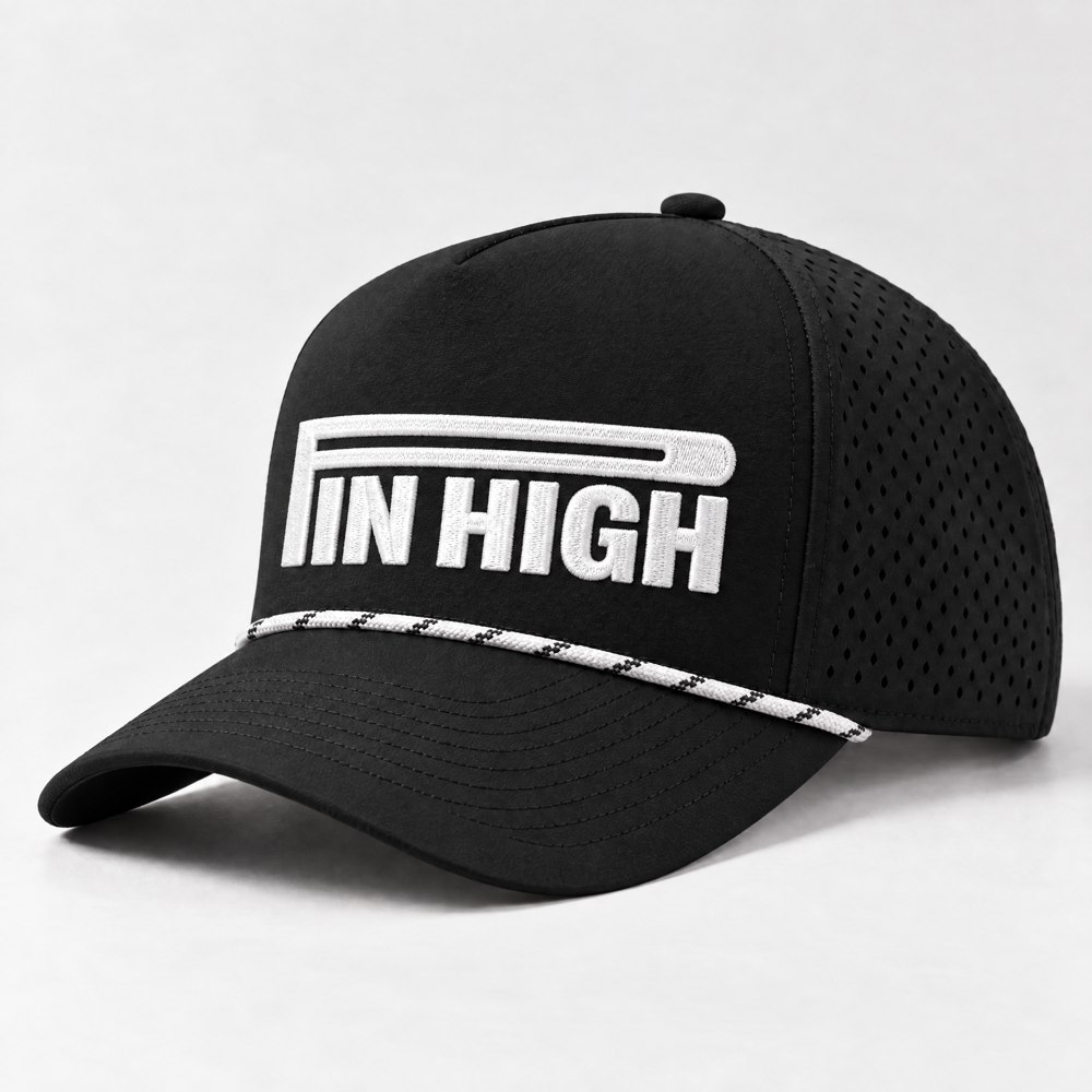 Black Pin High Wordmark hat